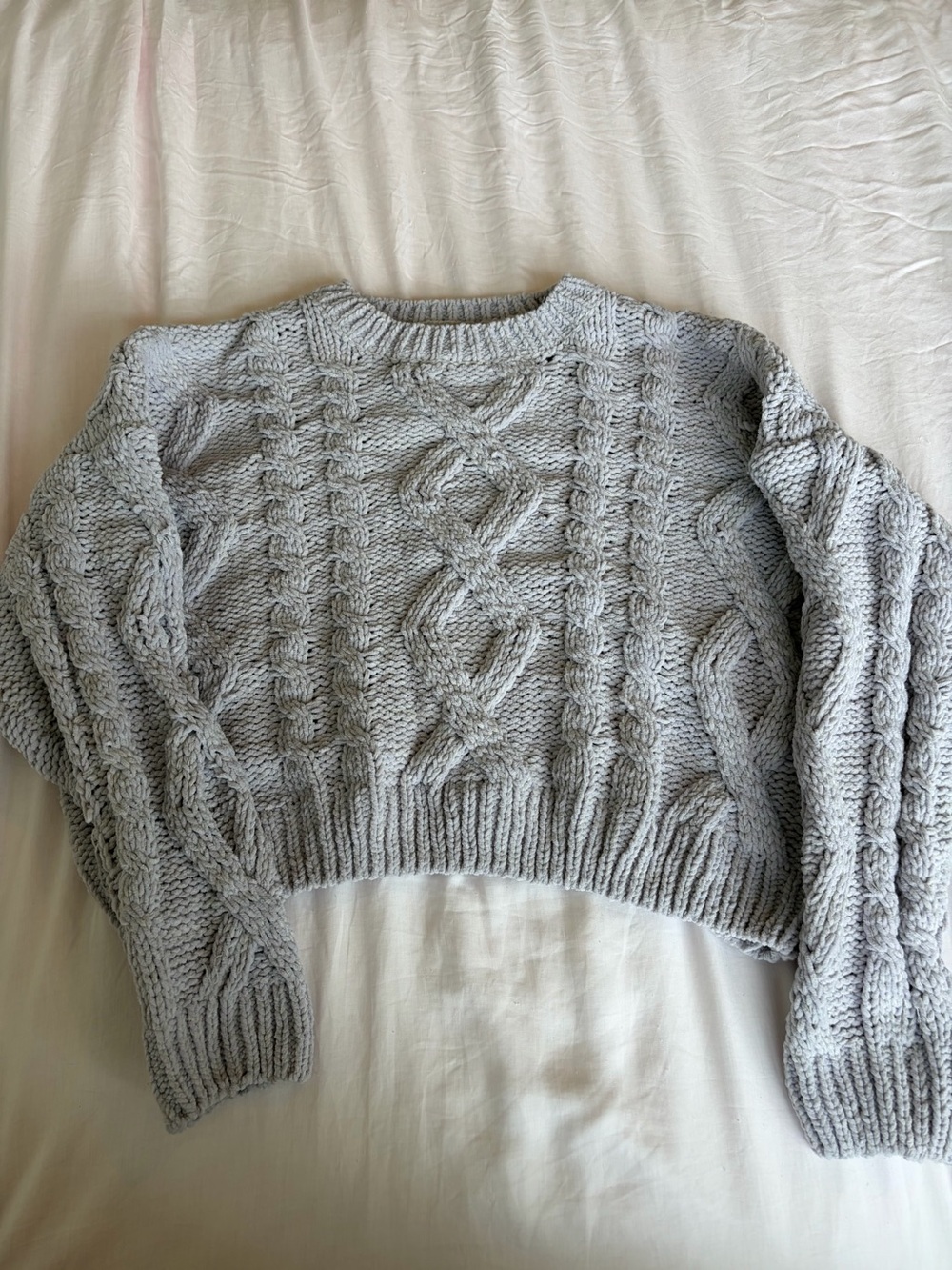 altar’d state lavender chenille chunky sweater (m)